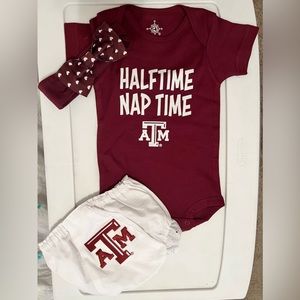 Texas A&M Baby Girl Outfit